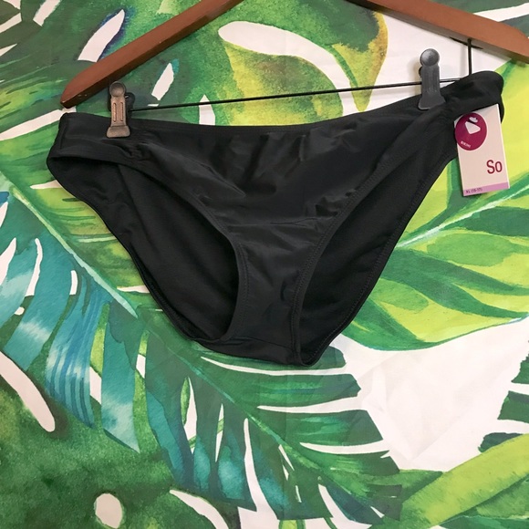 SO Other - 2/$20  $26 SO Juniors XL Black Ruched Sides Hipster Bikini Summer Beach Bottoms